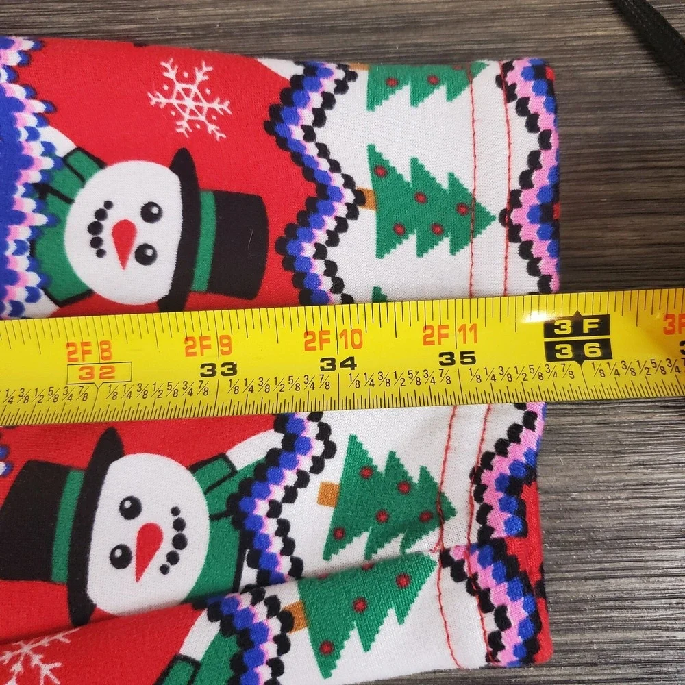 No Boundaries Fleece Lined High Waist Legging Size XL Juniors Ugly Christmas‎